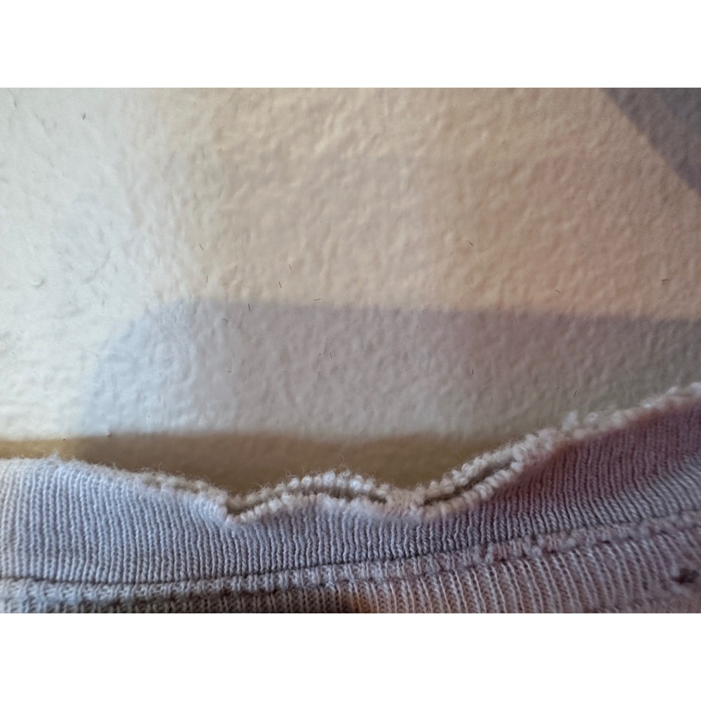 Zara Womens Destroyed Ribbed Knit Top Lite Grey Crew Neck Distressed Small - Picture 6 of 15